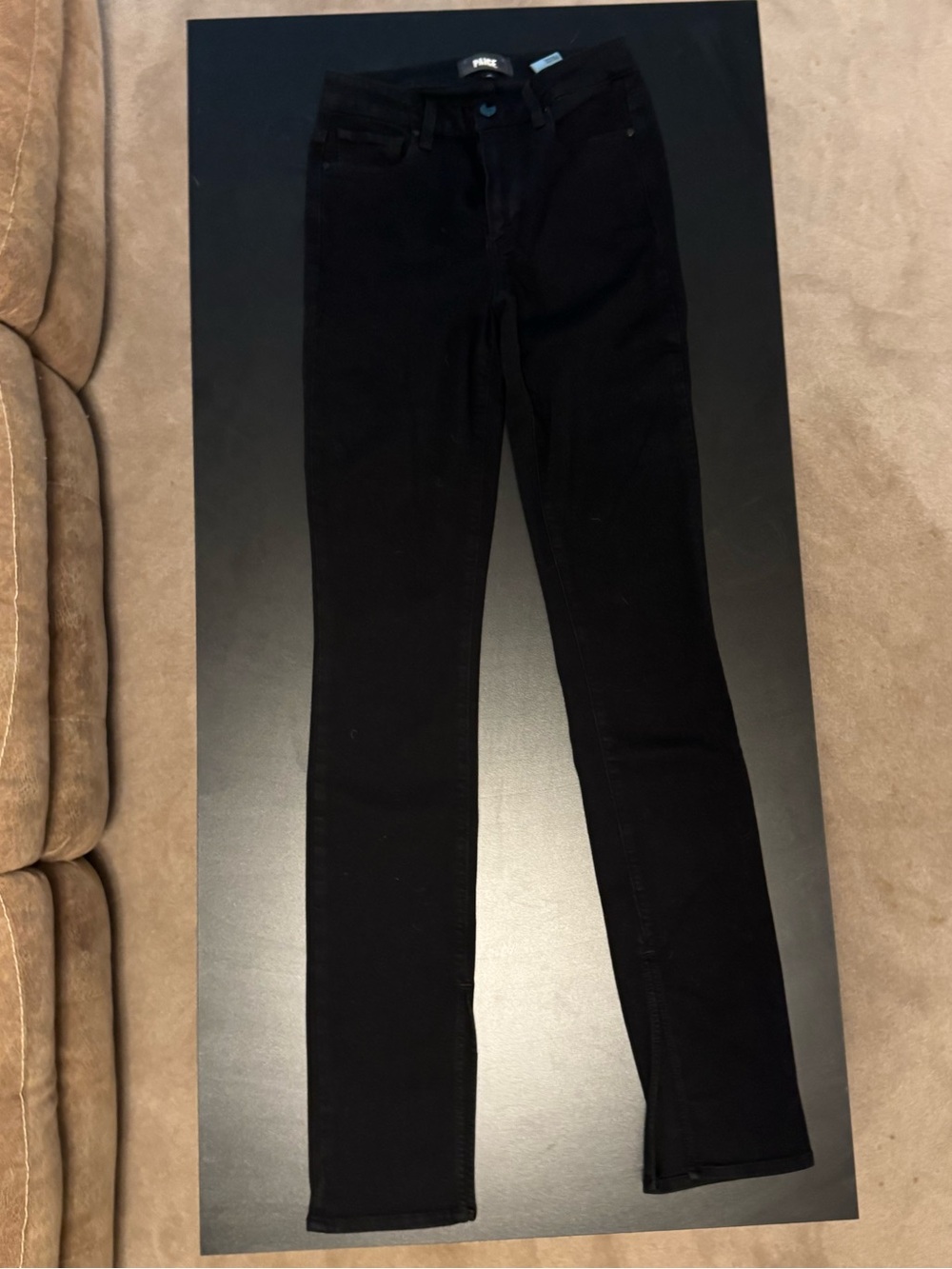 Paige Black Split Hem Pants